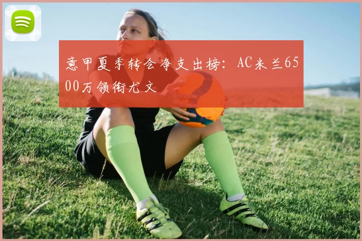 意甲夏季转会净支出榜:AC米兰6500万领衔尤文